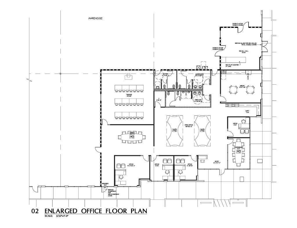 Enlarged Office Floor Plan - Ridgeview 35 Bldg 3